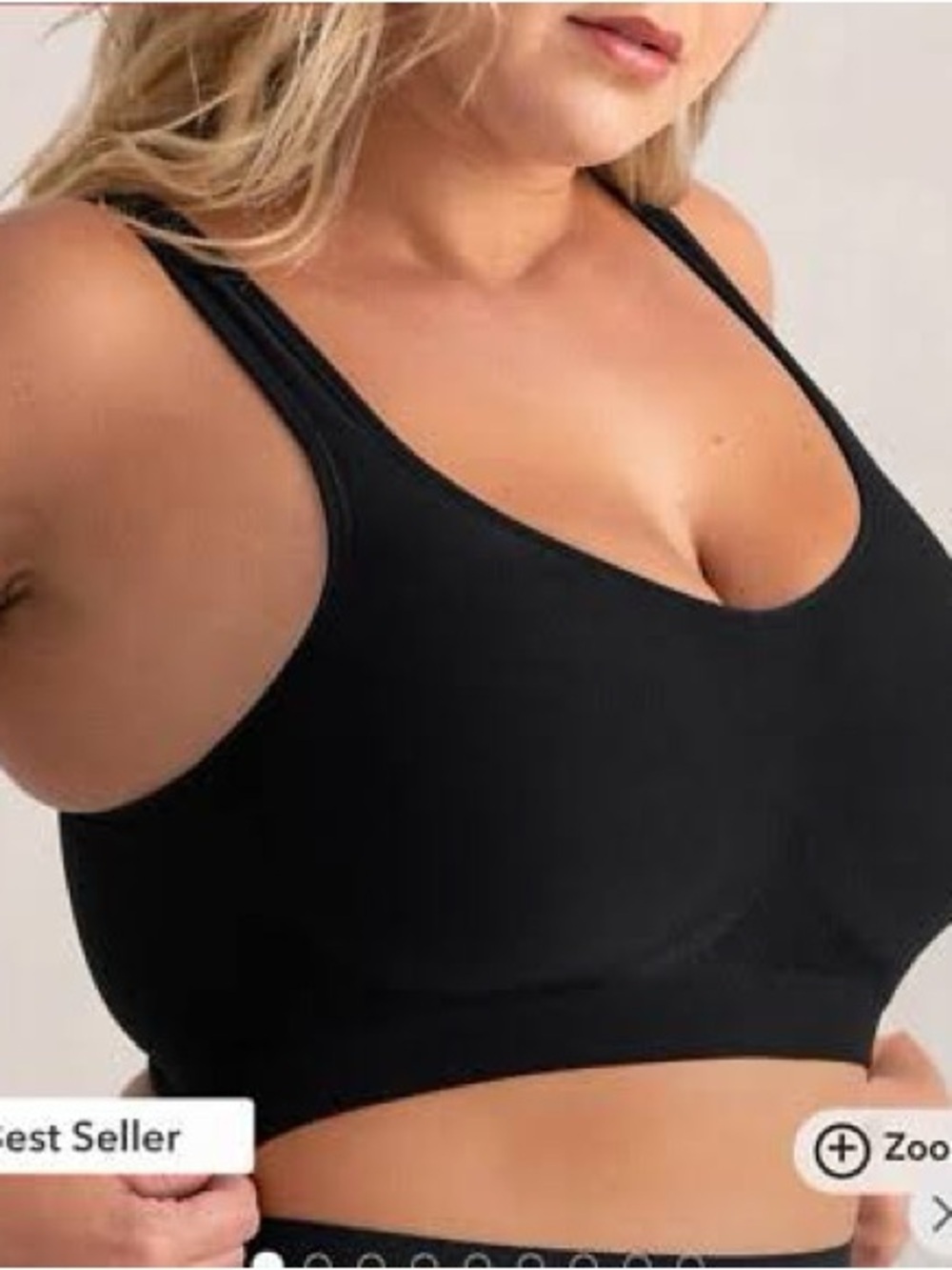 NWT Truekind Daily Comfort Wirefree Shaper Bra, Size Small, Black - Picture 2 of 9